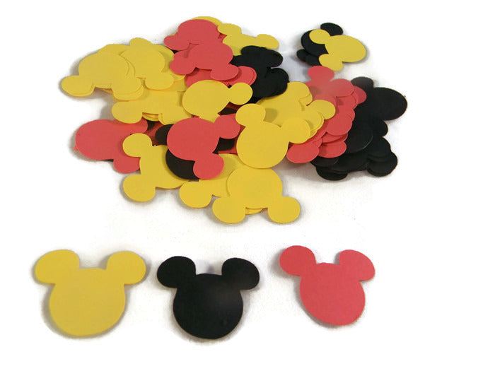 Mickey Mouse Head Confetti Die Cuts