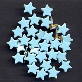 Mini Pastel Blue Star Brads