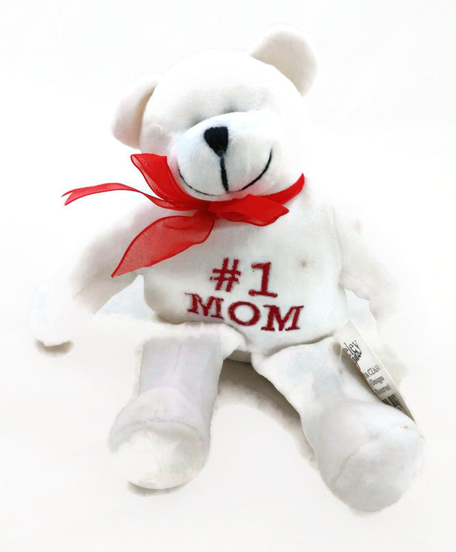 #1 Mom Plush Bear Mothers Day Gift