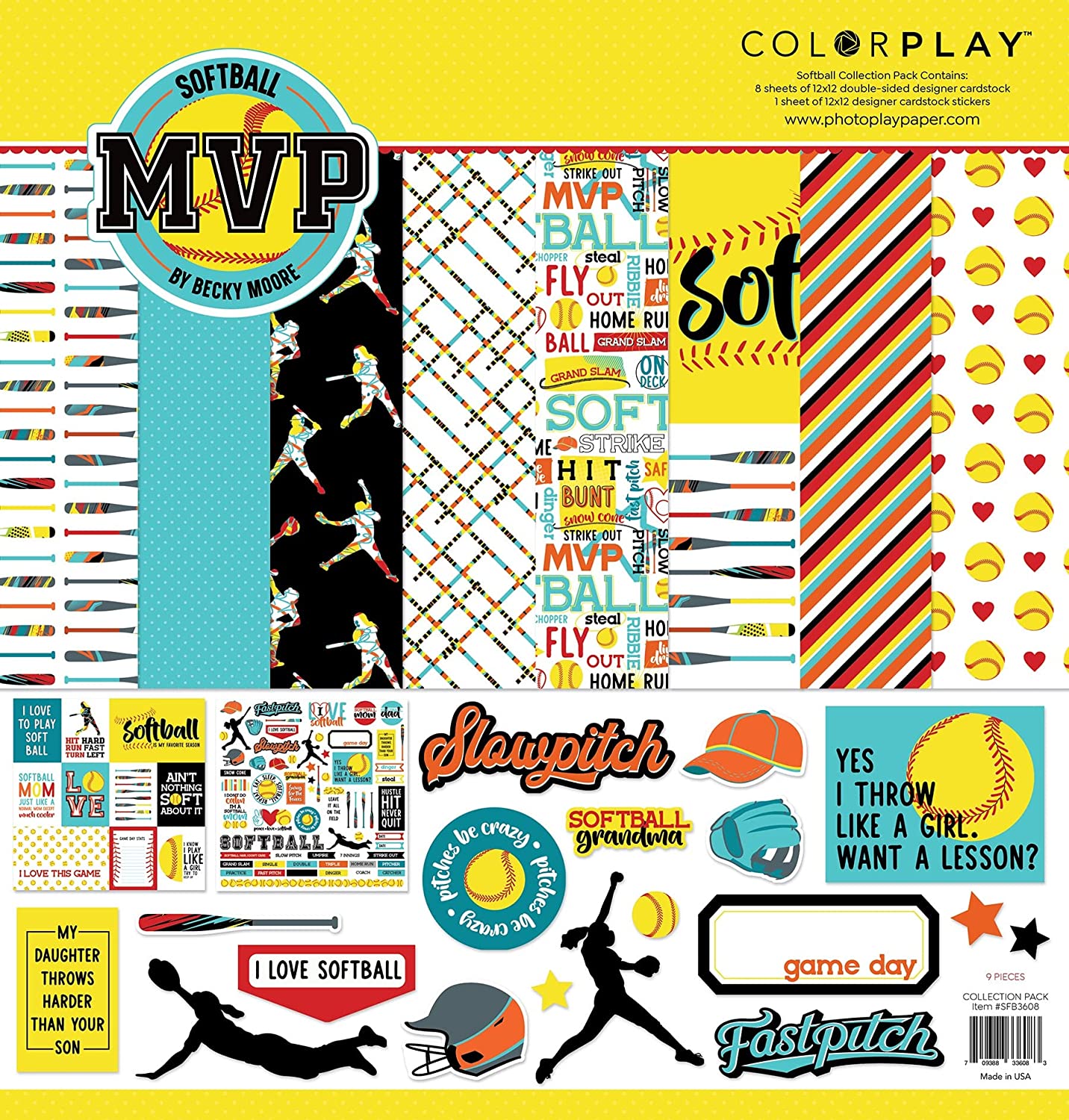 MVP Softball Collection Srapbook Kit