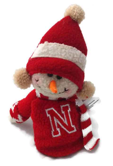 Nebraska Huskers Snowman Ornament