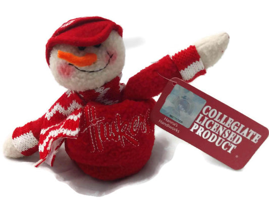 Nebraska Huskers Snowman Ornament