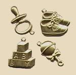 Brass Baby Charms Set