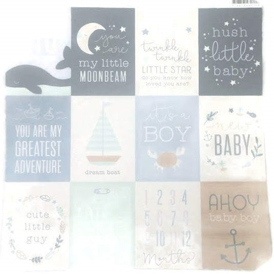 Baby Boy Scrapbook Paper