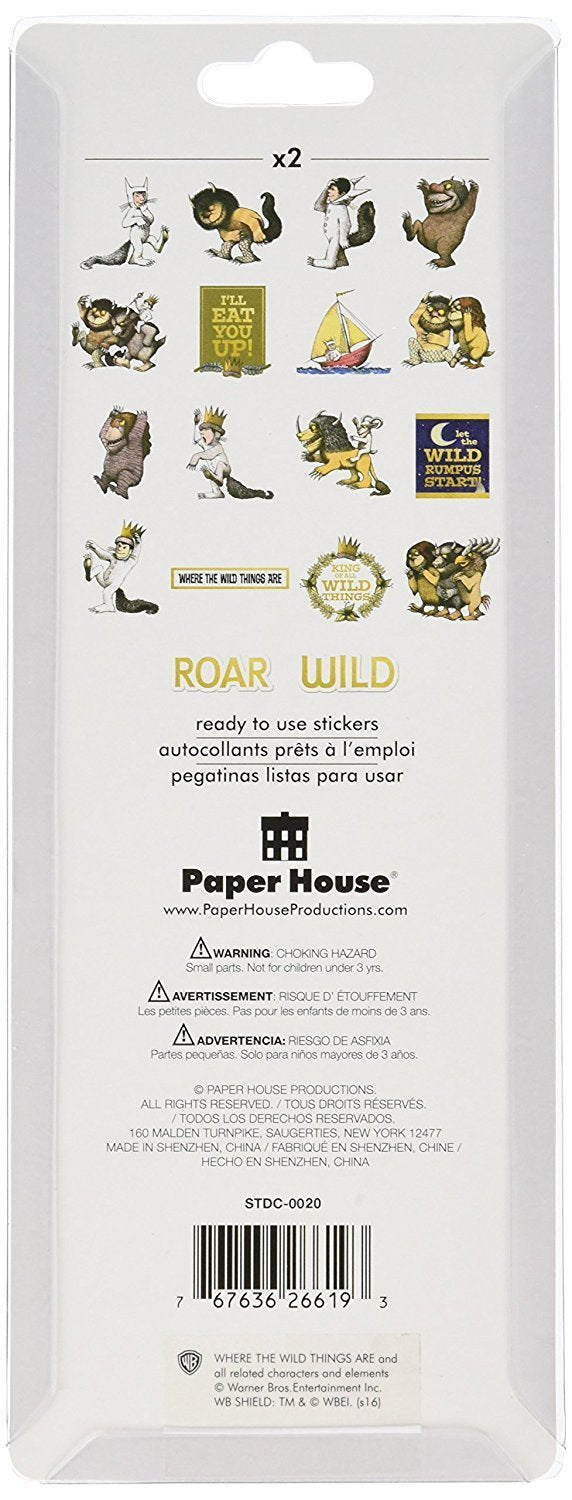 Where the Wild Things Are Die Cut Stickers by Paper House
