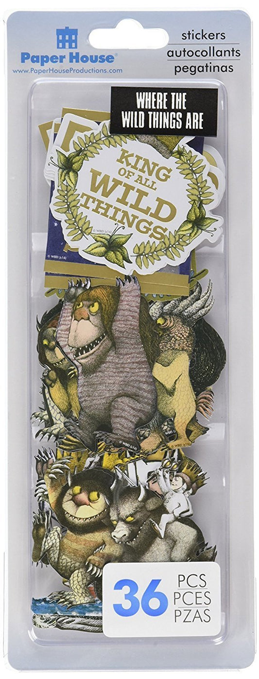 Where the Wild Things Are Die Cut Stickers 36 Piece