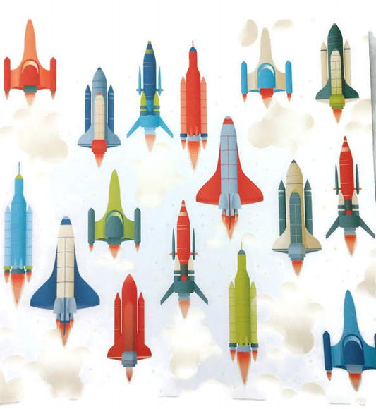 Rocket Scrapbook Paper