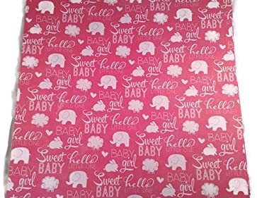 Baby girl Pink Elephant Paper