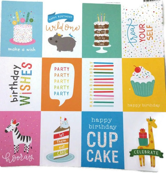Birthday Pocket Pages Scrapbook Paper