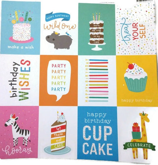 Birthday Pocket Pages Scrapbook Paper