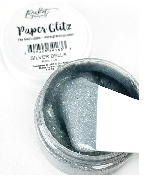 Silver Bells Paper Glitz Dimensional Paste