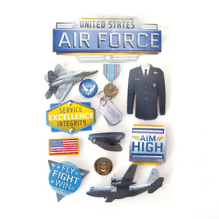 Paper House Air Force Stickers