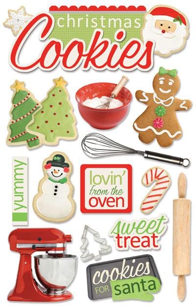 Paper House Christmas Cookies Stickers