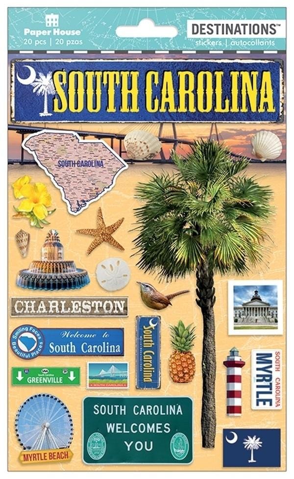 South Carolina Scrapbook Stickers