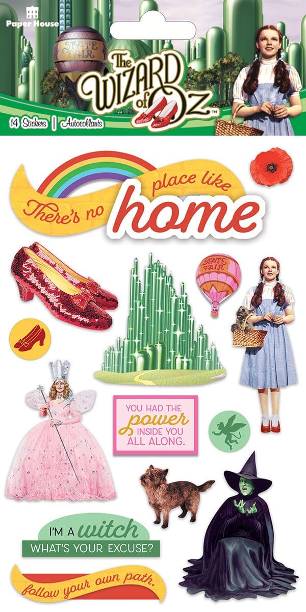 3d Wizard of Oz Stickers