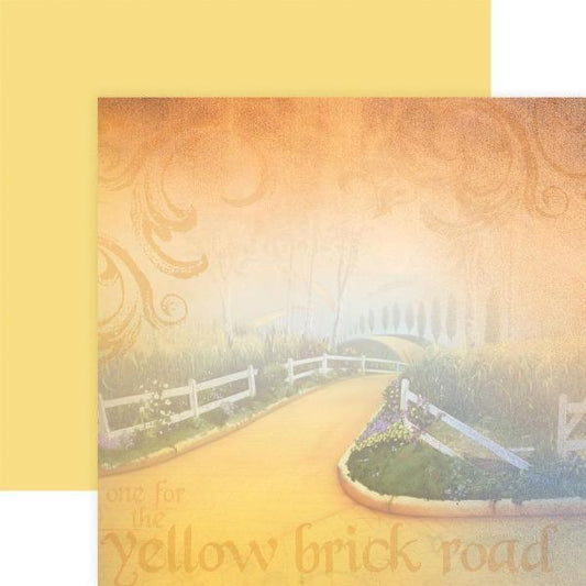 Wizard of Oz Yellow Brick Road Scrapbook paper