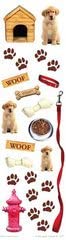Paper House Dog Woof RubOns Stickers
