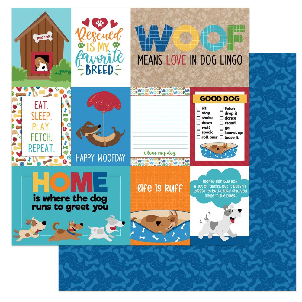 Good Dog Dog Lover Scrapbook Paper by Photo Play