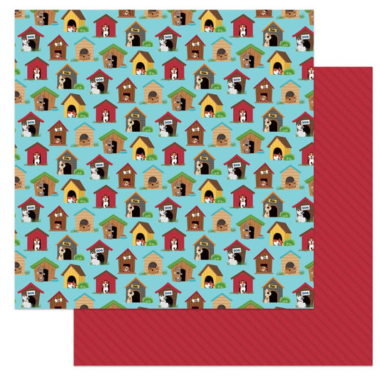 In The doghouse - Dog Lover Scrapbook Paper