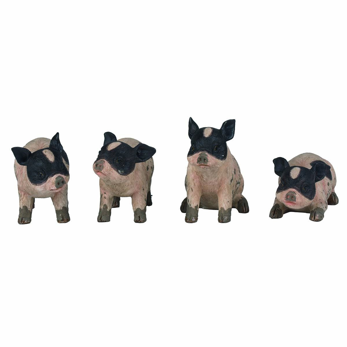 Pig Figurines Set of 4