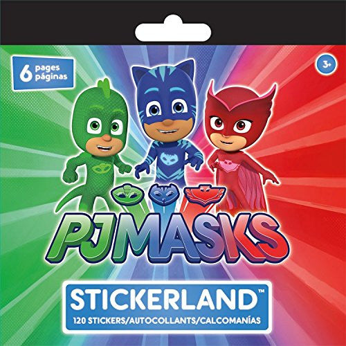 PJ Masks Mini Stickerland Fun Pad 6pgs - 120 Stickers