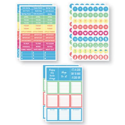 April Planit Stickers by Reminisce Planner Stickers