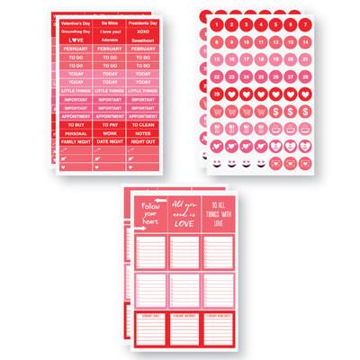February Planit Stickers by Reminisce February Planner
