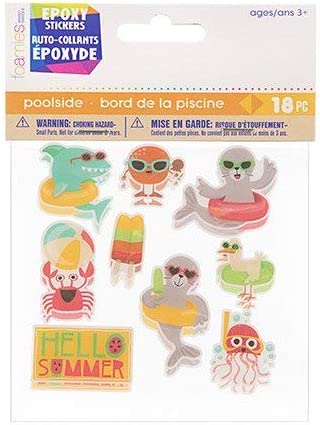Pool Characters Icon Epoxy 3d Stickers - 18 Pieces – Country Croppers