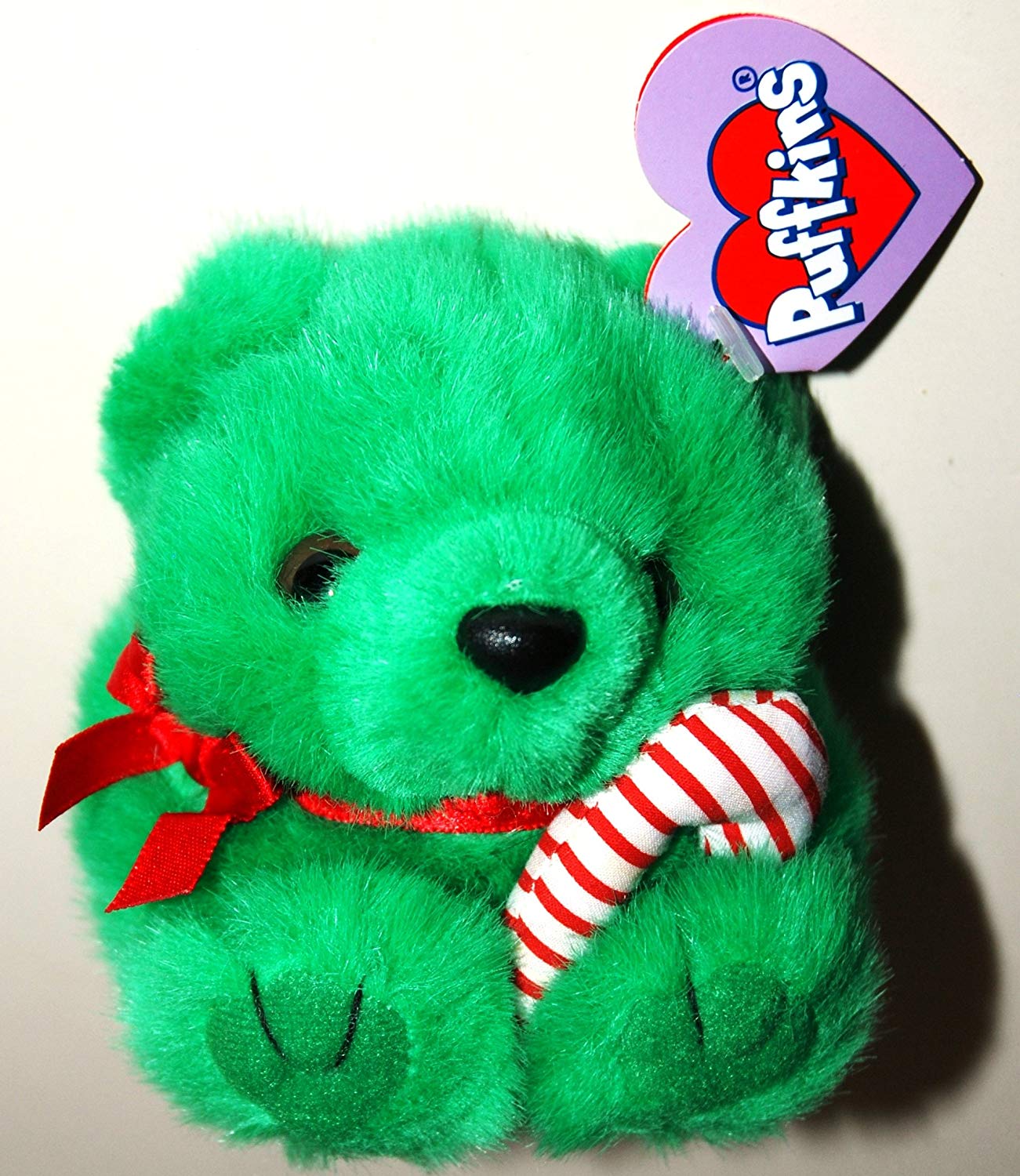 Green Christmas Bear Jingles by Puffkins