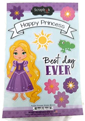 Purple Princess Rapunzel Stickers