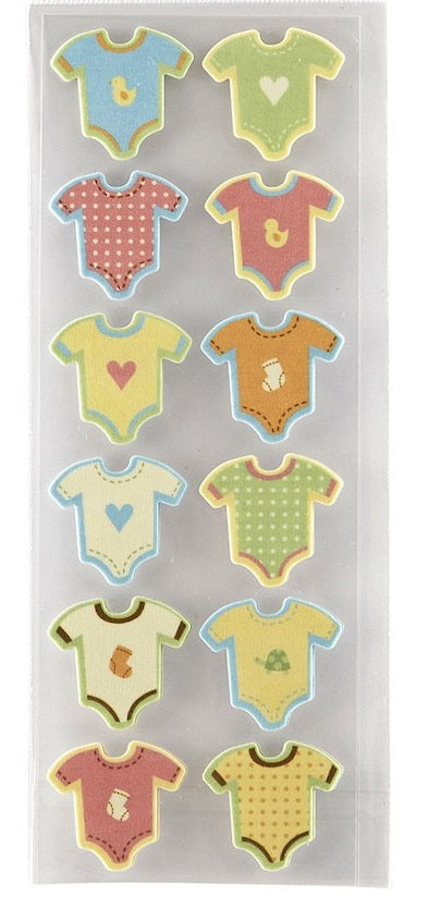 Baby Bodysuit Stickers 3d Neutral Gender Stickers
