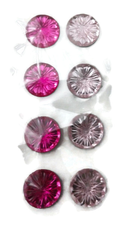Pink Starburst Gemstone Stickers