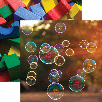 Bubbles - Terrific Toddler Scrapbook Paper