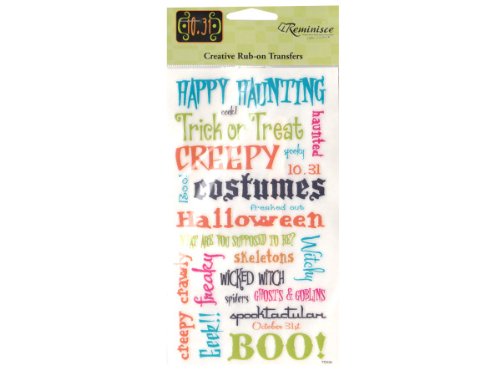 Halloween 10-31 Phrase Rubon Stickers by Reminisce