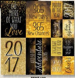 2017 12x12 Scrapbook Stickers Graduation New Year Calendar