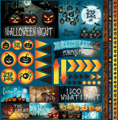 Jacks Revenge Spooky Pumpkin Halloween Stickers