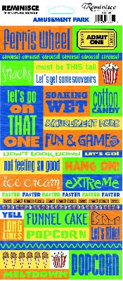 Amusement Park Phrase Stickers by Reminisce