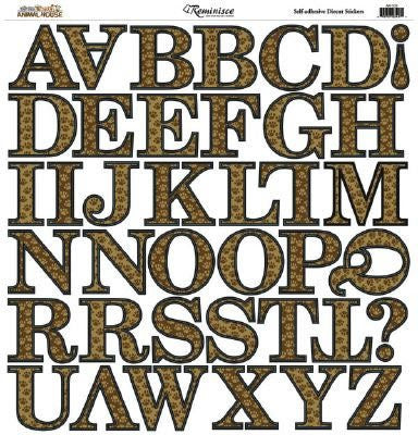 Reminisce Animal House Alphabet 12x12 Stickers