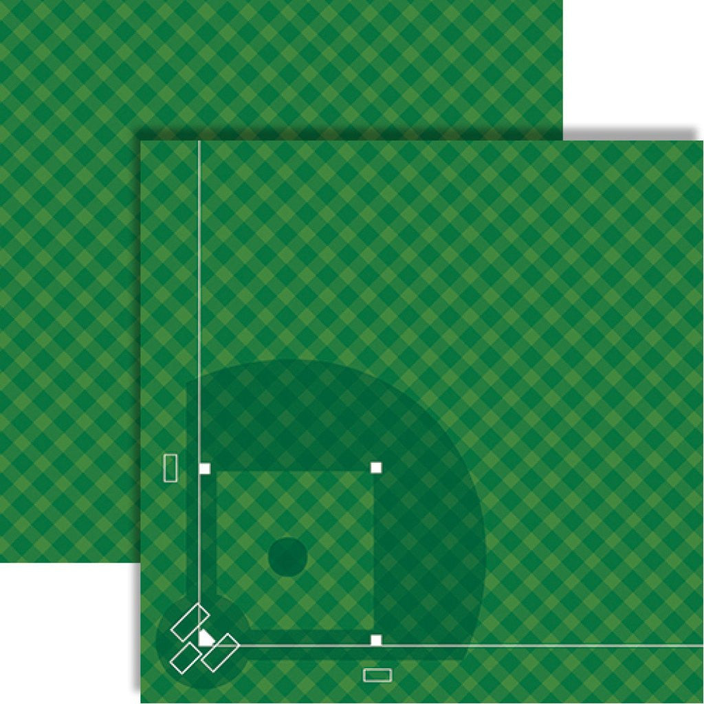 Baseball Scrapbook Papers - Baseball Diamond - 5 Sheets by Reminisce ...