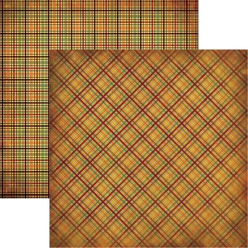 Reminisce Best of Harvest Plaid Scrapbook Paper