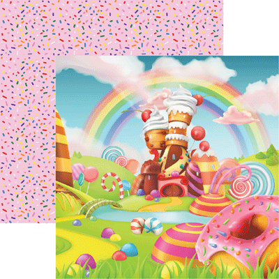 Candy Land Scrapbook Paper Candy Shoppe by Reminisce