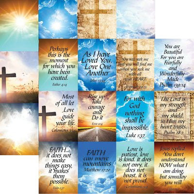His Word - Devoted Faith 2 - 12X12 Scrapbook Papers by Reminisce