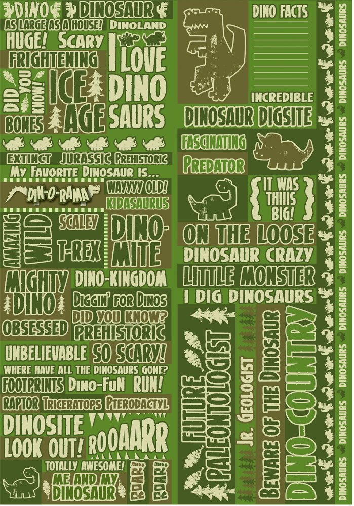 Dinorama Dinosaur Stickers by Reminisce