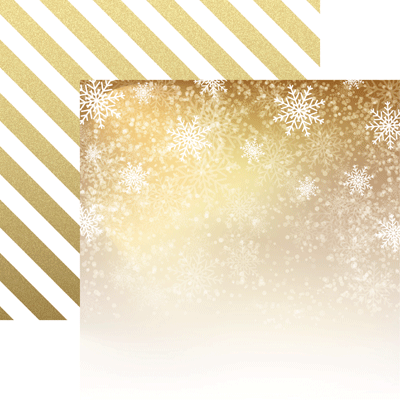 Gold Christmas Magic Scrapbook Paper Elegant Christmas