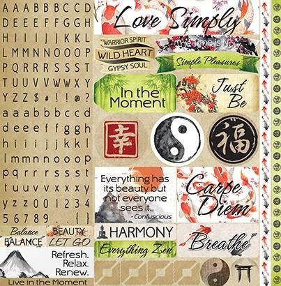 everything zen sticker variety sheet