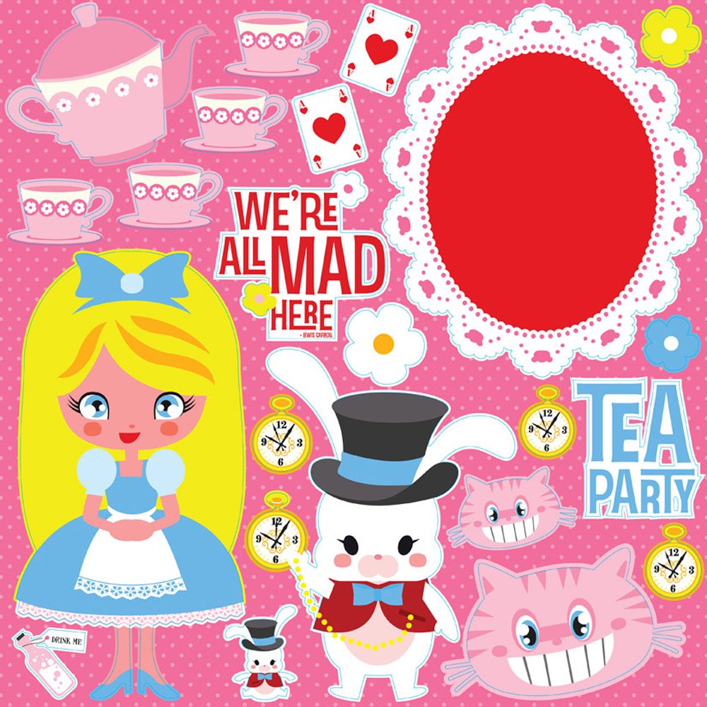 Reminisce Fairy Tales Alice Tea Party Stickers