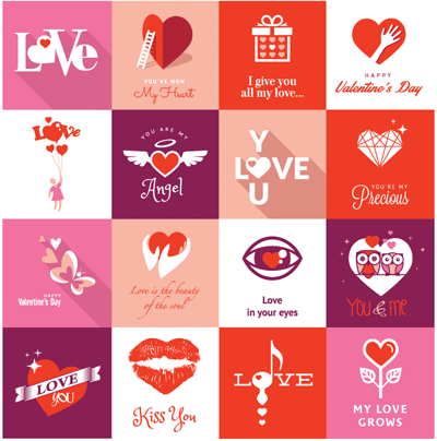 Reminisce Forever Hearts Valentines Day Stickers