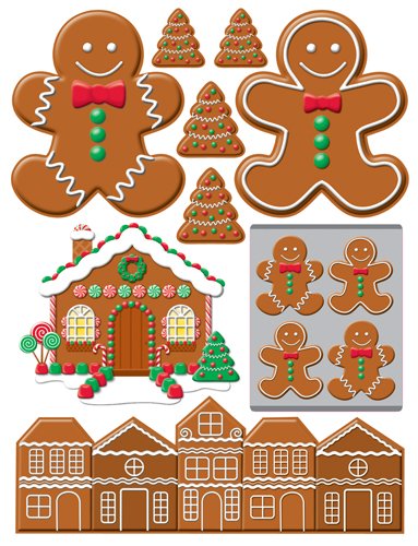 Gingerbread Lane Christmas STickers by Reminisce