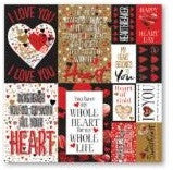 Graffiti Heart Valentine 12x12 Poster Stickers by Reminisce