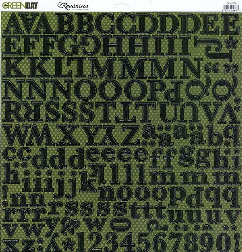 Green Day Alphabet Stickers